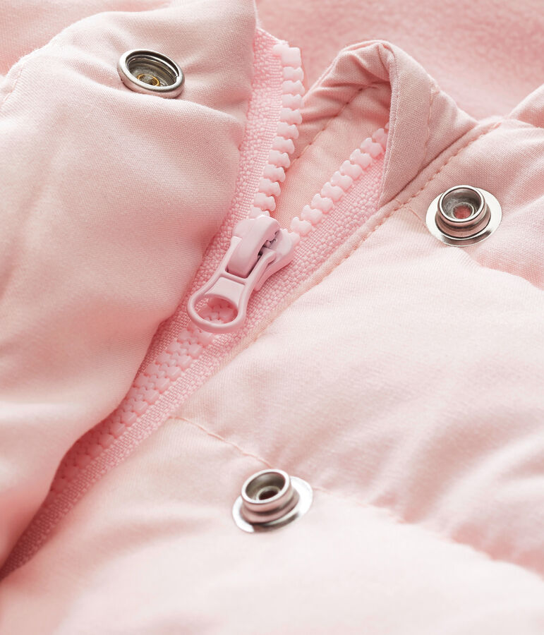 Piumino in microfibra per beb&eacute; femmina rosa