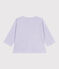 T-shirt a maniche lunghe in cotone a righe neonato bianco SQUAW/ MARSHMALLOW