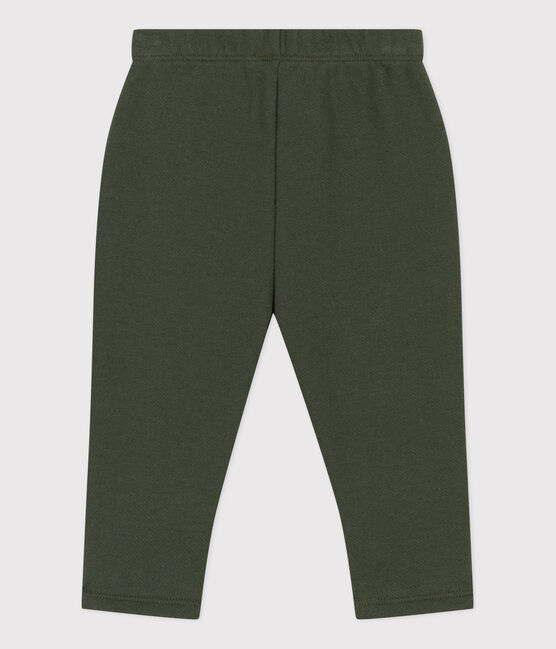 Pantaloni in tessuto felpato per bebè verde AVORIAZ