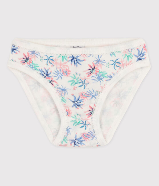 La mutandina in cotone per bambina bianco MARSHMALLOW/bianco MULTICO