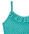 Costume da bagno bambina intero a pois verde VERDE/bianco MARSHMALLOW