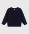 Pullover bambino in cotone unisex blu SMOKING