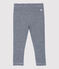 Leggins in cotone bebè. blu SMOKING/bianco MARSHMALLOW