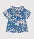 Blusa manica corta in popeline bebè