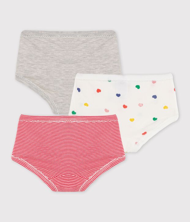 Trio slip bambina multicolore