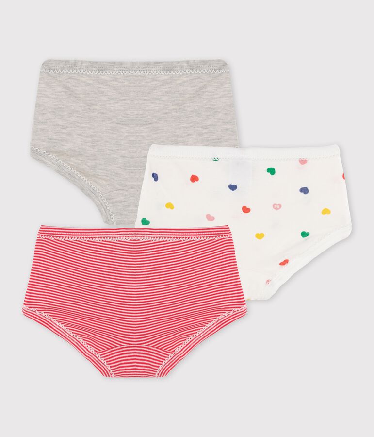 Trio slip bambina multicolore