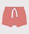 Shorts bebè in cotone biologico rosa PAPAYE