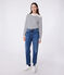 Pullover marinaro in cotone a righe donna bianco MARSHMALLOW/blu SMOKING
