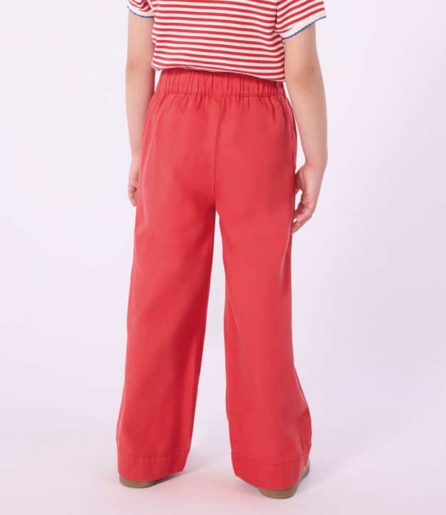 Pantaloni in denim bambina rosso