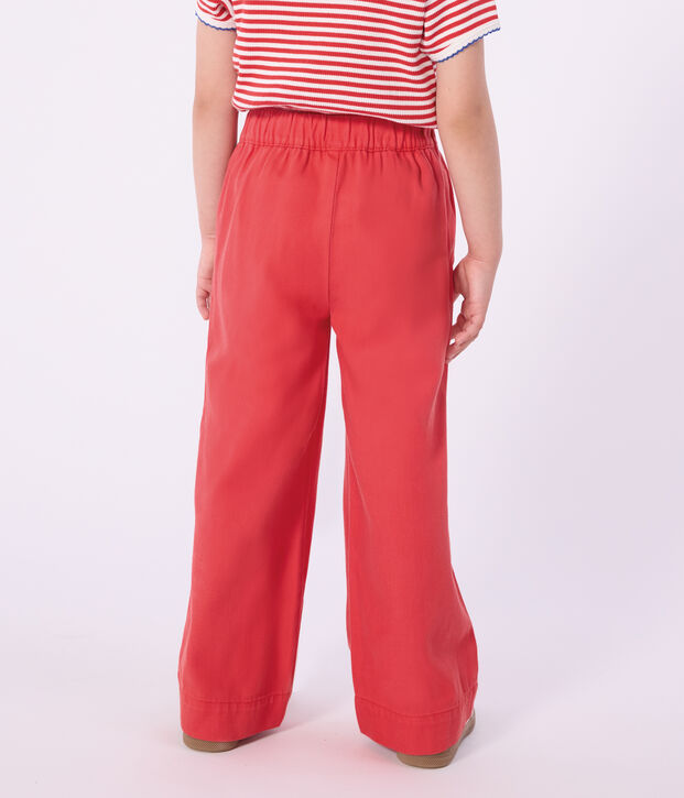 Pantaloni in denim bambina rosso