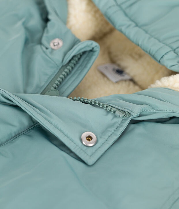 Parka in poliestere neonato verde