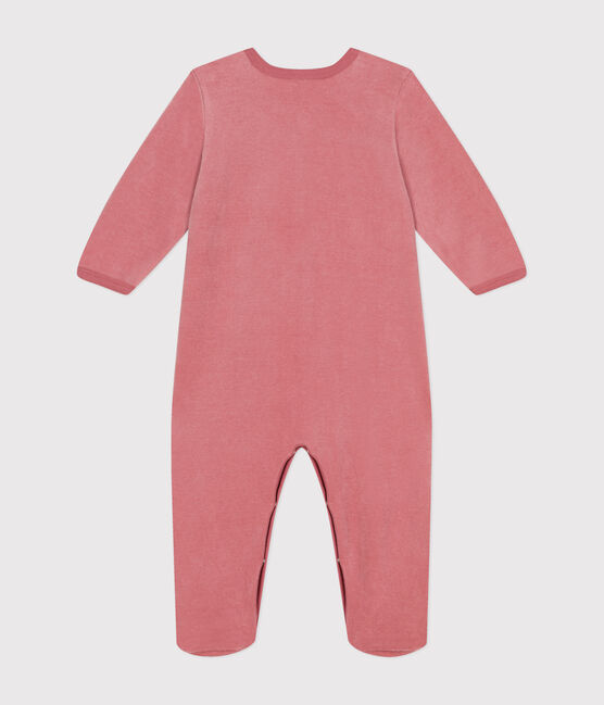 Pigiama in ciniglia neonato rosa ROSEWOOD