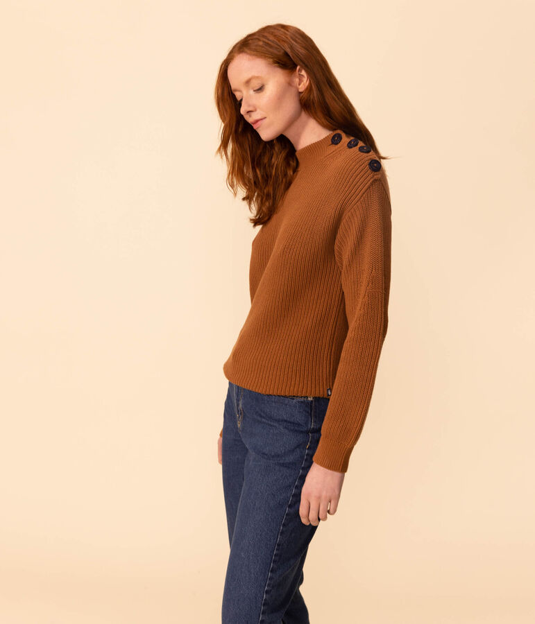 Maglione a costa inglese in cotone Donna ALEZAN