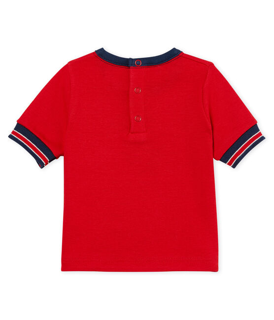 T-shirt mc bebè maschietto fantasia rosso TERKUIT