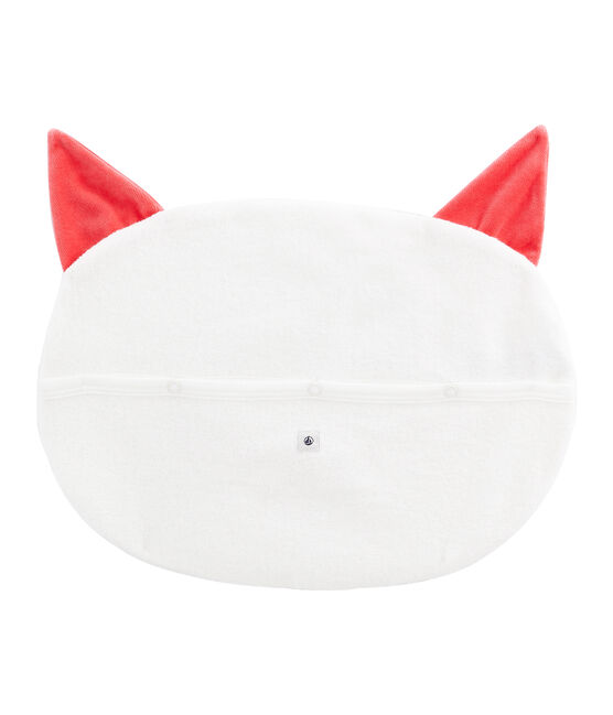 Riponi pigiama in spugna bouclette grattata, super calda bianco MARSHMALLOW/rosso SIGNAL