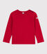 Pullover in misto lana e cotone tinta unita bambino