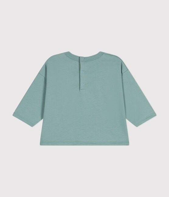 T-shirt a maniche lunghe in jersey sottile neonato verde PAUL
