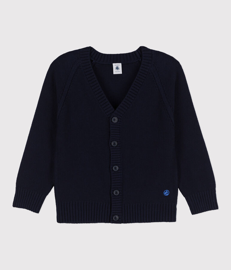 Cardigan tricot bambino blu