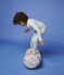 Pigiama snugfit a righe blu bambino in cotone blu TIKI/bianco MARSHMALLOW