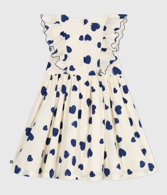 Abito senza maniche in cotone bambina blu MILK/ SOIR