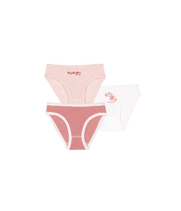 Lot de 3 culottes en coton multicolore