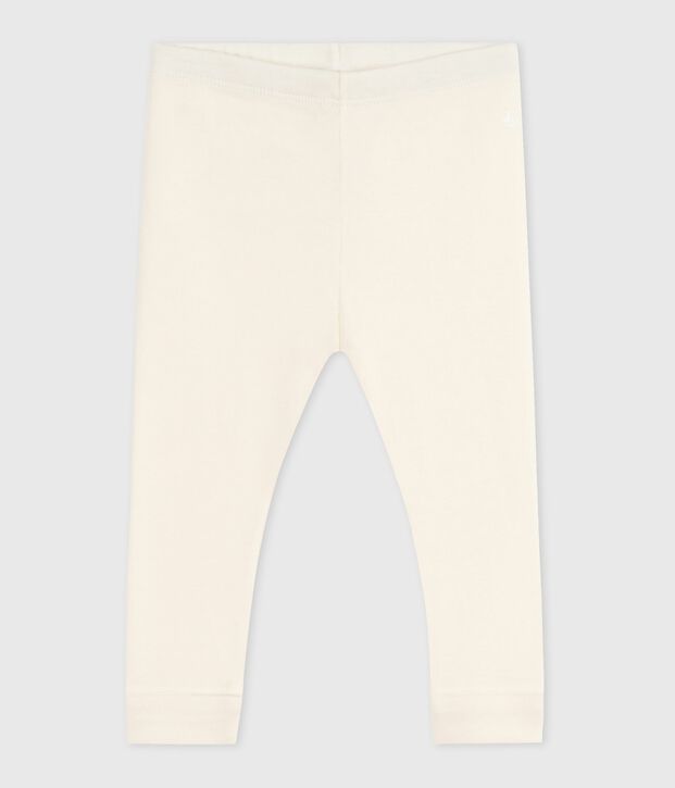 Leggings in cotone tinta unita neonato MILK