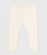 Leggings in cotone tinta unita neonato