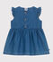 Abito senza maniche in denim leggero neonato blu DENIM CLAIR