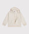 Felpa con zip e cappuccio in tubique trapuntato bambino unisex beige MONTELIMAR CHINE