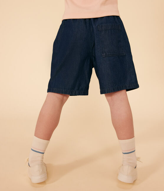 Short in denim leggero bambina blu DENIM