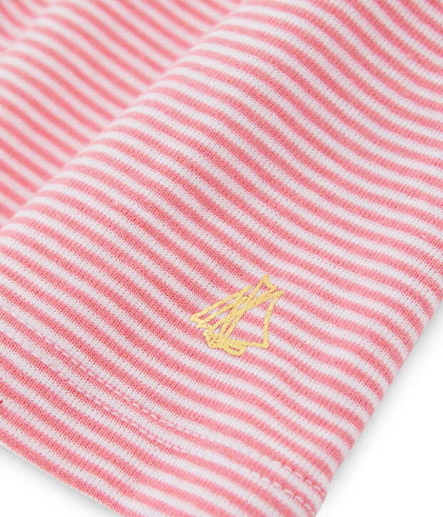 Blusa a righe beb&egrave; femmina rosa/bianco