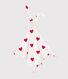 Doudou in cotone motivo cuore