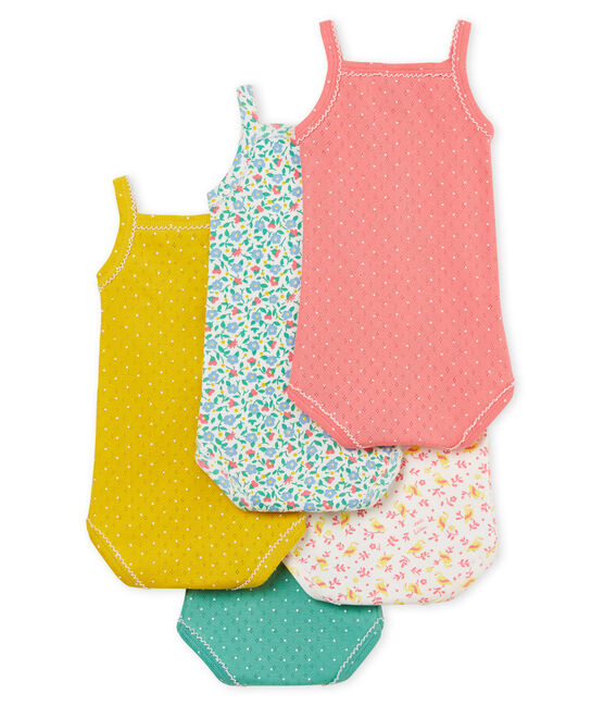 Confezione da 5 body con spalline bimba variante 1