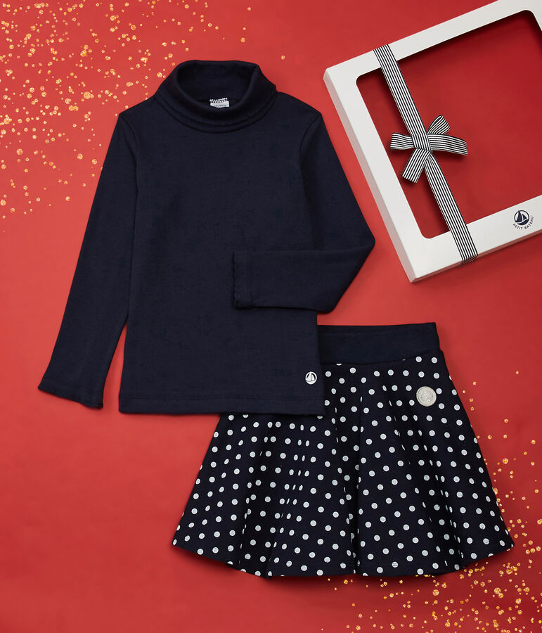 Confezione regalo gonna e sottogiacca bambina. multicolore