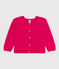 Cardigan in cotone bambina rosa DELHI