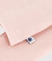 T-shirt bambino unisex a maniche lunghe in lana e cotone rosa SALINE