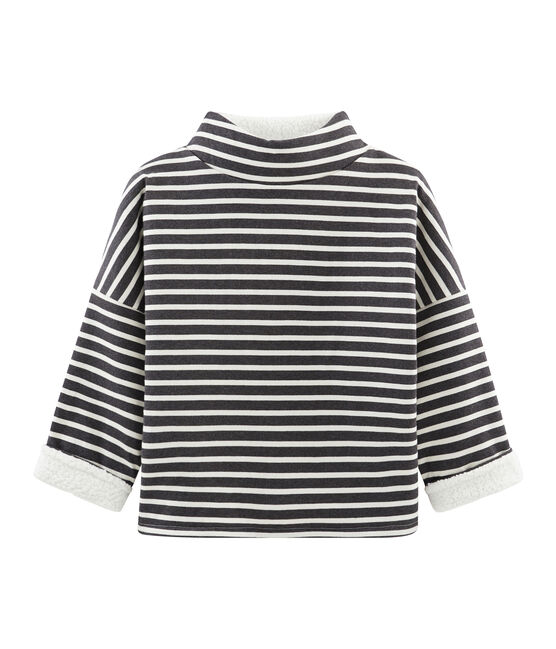 Marinière reversibile donna nero CITY/beige COQUILLE