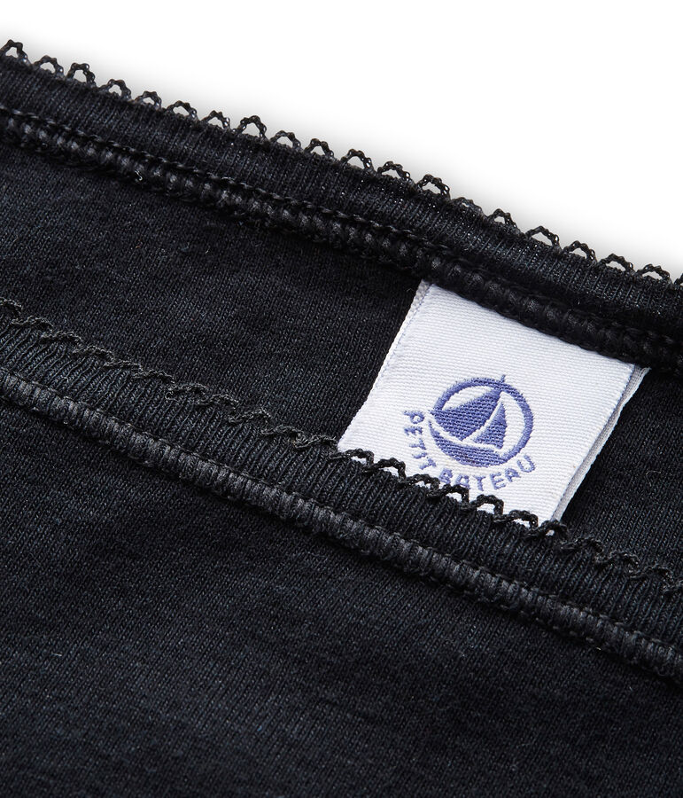 Slip donna in cotone nero NOIR