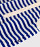 Tutina corta bebè in spugna bouclette blu SURF/ AVALANCHE