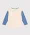 T-shirt a maniche lunghe in jersey sottile bambino bianco AVALANCHE/ MULTICO