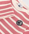 Maglia a righe in cotone spesso neonato rosa ROSEWOOD/ AVALANCHE