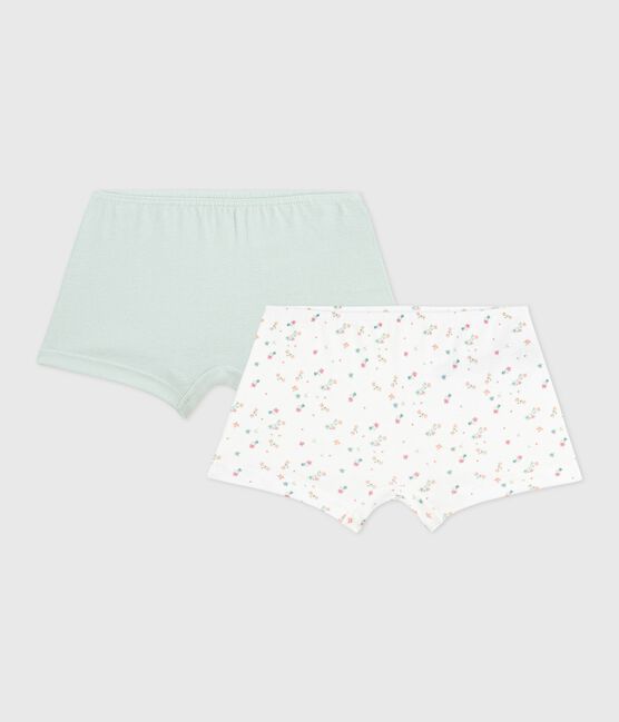 Set di shorty in cotone con stampa a fiori bambina variante 1