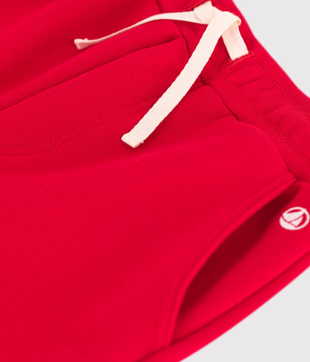 Pantaloni joggers in felpa bambino rosso