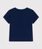 T-shirt bebè a maniche corte in jersey fiammato blu MEDIEVAL