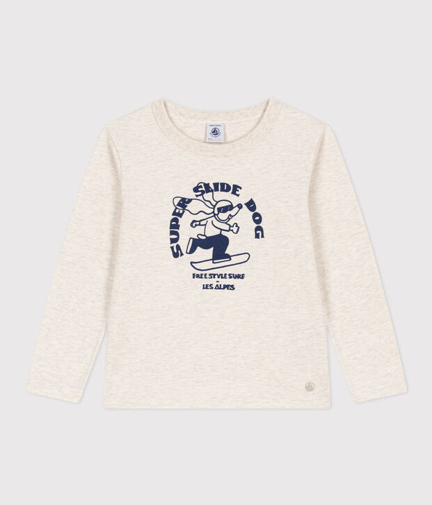 T-shirt a maniche lunghe in cotone bambino unisex MONTELIMAR CHINE