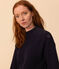 Maglione a costa inglese in cotone Donna blu SMOKING