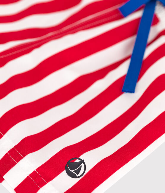 Shorts da bagno con stampa a righe neonato rosso MARSHMALLOW/ SPI