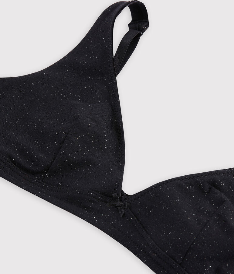 Reggiseno brillante donna nero/grigio
