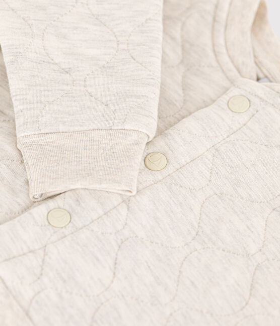 Letter jacket in tubique trapuntato per bebè beige MONTELIMAR CHINE
