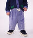 Pantaloni in velluto tinta unita neonato
